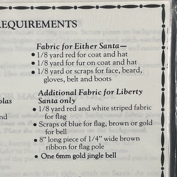 Country Appliques Olde Santa Series 2 Folk-Art Santa Designs Quilt Pattern CA-40 - Picture 9 of 9